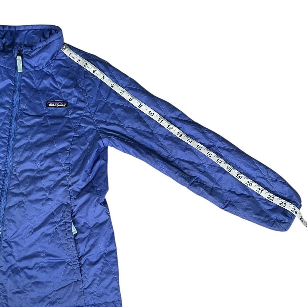 Patagonia Girls Kids Large 12 Quilted Jacket Blue Purple Lightweight Puffer Y2K - Picture 12 of 14